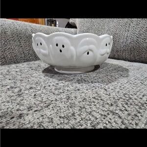 White Ceramic Decorative Bowl
